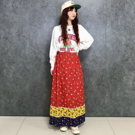 90s Rose Bawl long sleeve tee【01468】