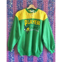 Green yellow PLAYER! sweat shirt【01359】