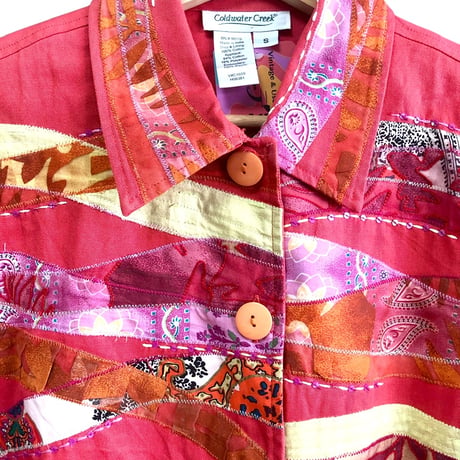 Coldwater Creek Patchwork jacket【01419】