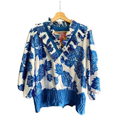 SUSAN FREIS Blue × White 2PC【01387】