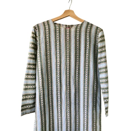 70s Paisley print maxi dress【01417】