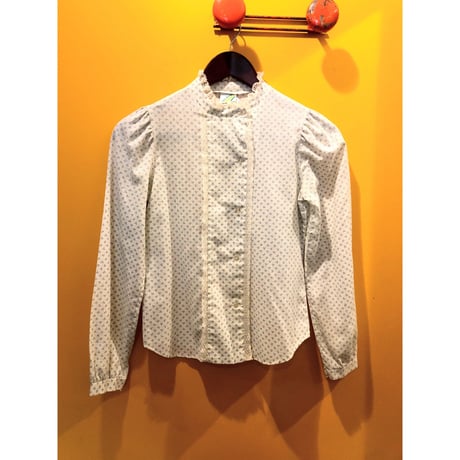 70s White bllouse【00184】