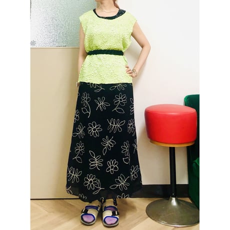 Green crinkle crush 2PC【00672】