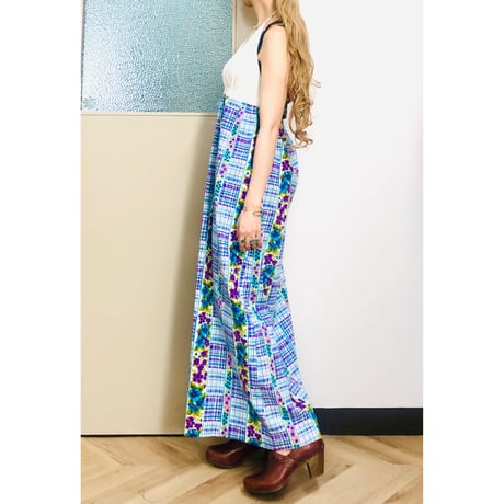 60s Halter maxi dress【00720】