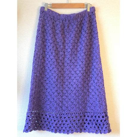 70s Purple crochet SETUP【00478】