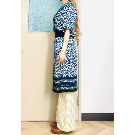 80s Geometric pattern 2pc【00947】