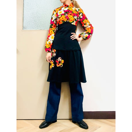 Vintage floral 2pc【00832】