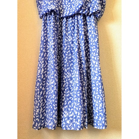 Blue poly dress【00321】