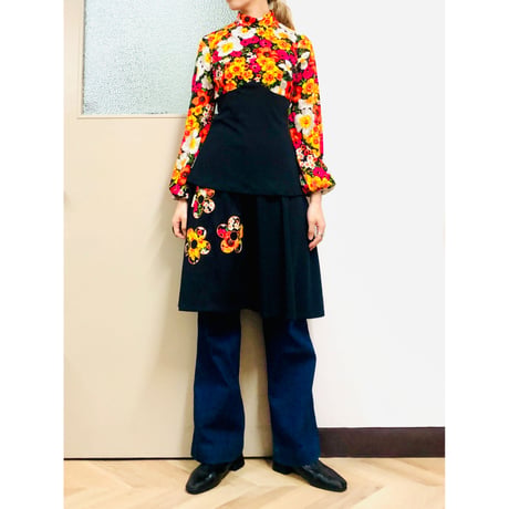 Vintage floral 2pc【00832】
