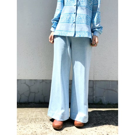 70s Blue paisley 2PC【01127】