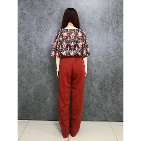 70s Rust-Red pants【01418】
