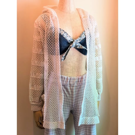 60s mesh beach hoodie【00297】