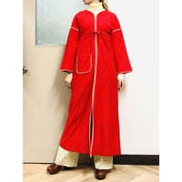 Vintage red fleece dress