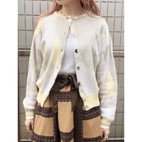 Butter yellow knit cardigan【01369】