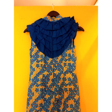 70s mini dress【00222】