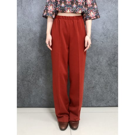 70s Rust-Red pants【01418】