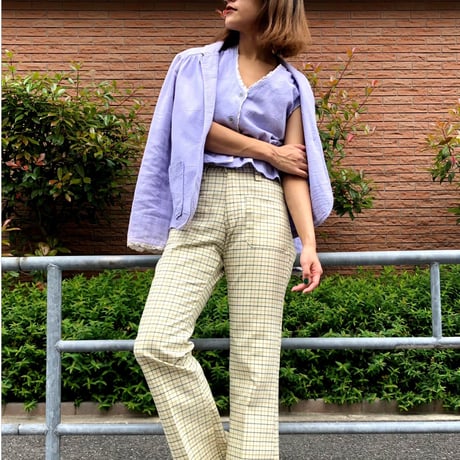 70s Lavender spring top & jacket SETUP【00256】