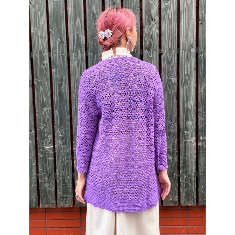 古着 ビンテージ ヨーロッパ 70s 薄紫 レース キルト ガウン 羽織 美品 楽天市場】【ラッピング無料】軽やかに羽織れる 軽量 柔らか ニット