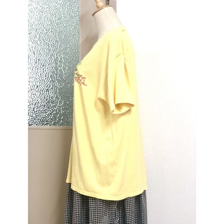 Sunflower & Butterfly tee【00709】