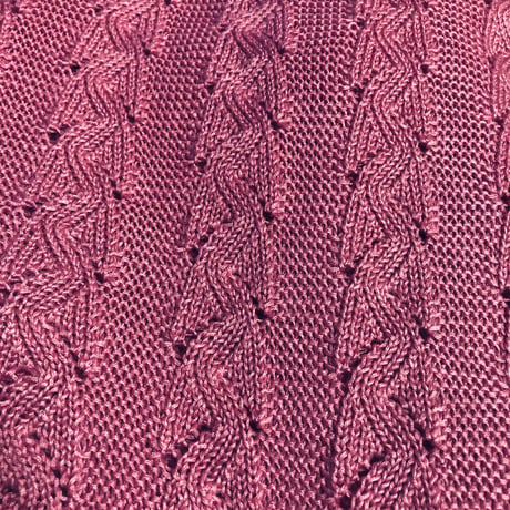 Pink knit sweater【01367】