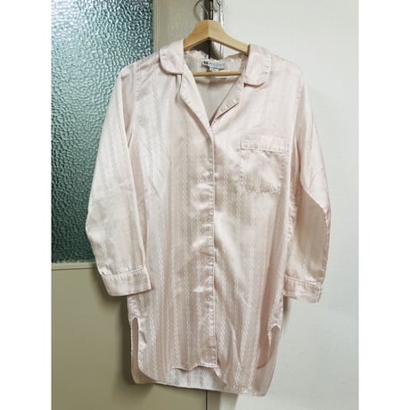 Vintage babypink pajama shirt【00849】