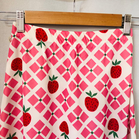70s Strawberry? maxi skirt【01110】