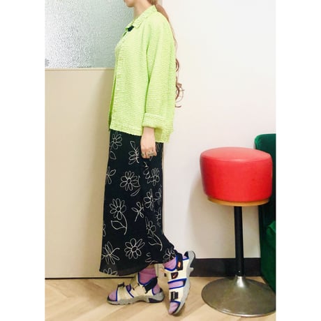 Green crinkle crush 2PC【00672】