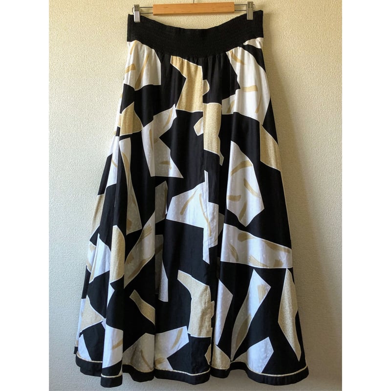 Jeanne Marc monotone skirt【00529】 | Vintage & U 