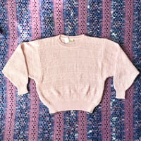 Pastel pink knit sweater【01368】
