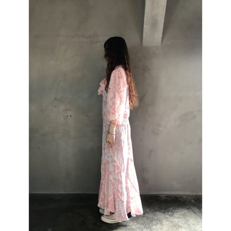 Susan Freis Pink ruffle dress【01280】