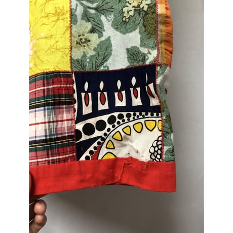 Vintage patchwork maxi skirt【00884】