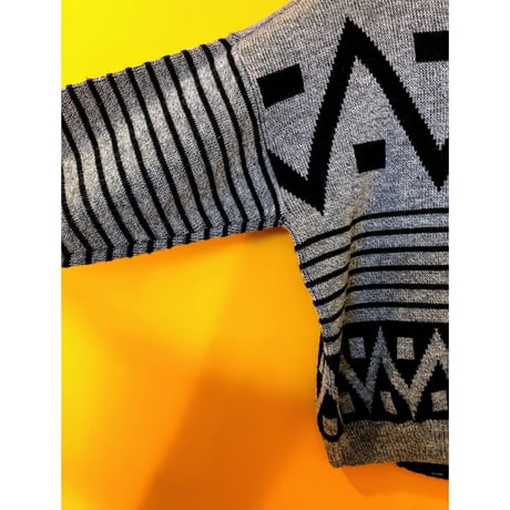 80s oversized knit cardigan【00089】