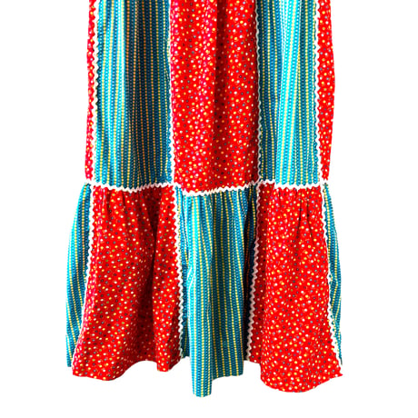 70s Balloon sleeve maxi dress【01308】