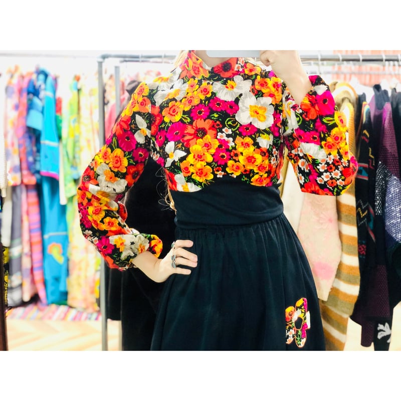 Vintage floral 2pc【00832】 | Vintage & Used ニューデジャヴ
