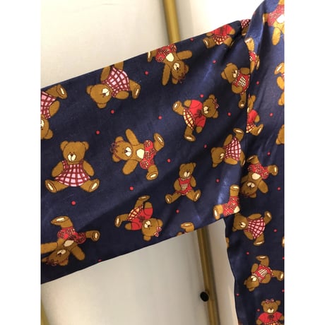 Vintage Teddy Bear pajama shirt【01008】