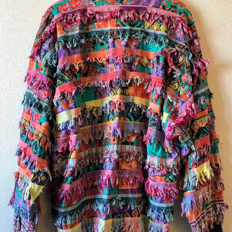 Colorful fringe jacket outlet