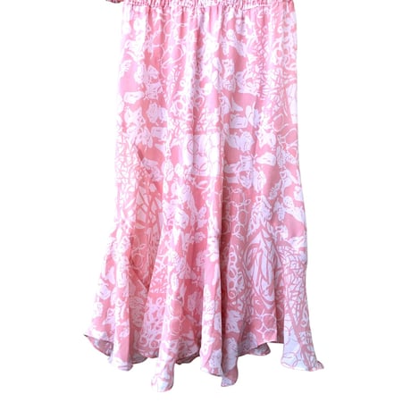 Susan Freis Pink ruffle dress【01280】