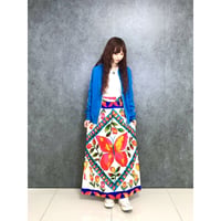 Vintage butterfly maxi skirt【01451】