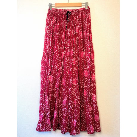 Vintage gauzy maxi skirt 【00154】