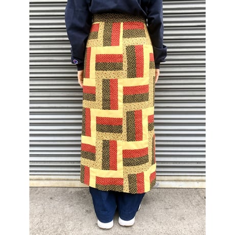 70s Patchwork maxi skirt【01304】