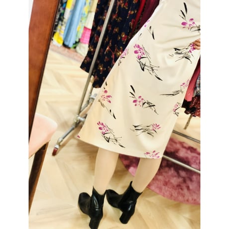 70-80s Dress & Quilted jacket 2PC【01055】