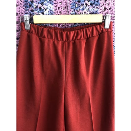 70s Rust-Red pants【01418】