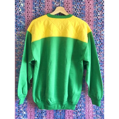 Green yellow PLAYER! sweat shirt【01359】