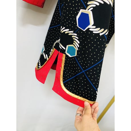 Jeanne Marc black length cardi jacket【00960】