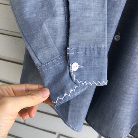 70s Chambray shirt【01291】