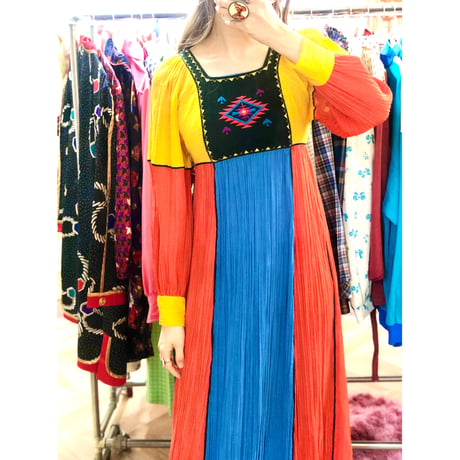 70s Rags by Kressandra maxi dress【01045】