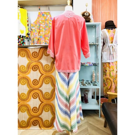 Caro of Honolulu Embroidered Blouse / Pink【01143】
