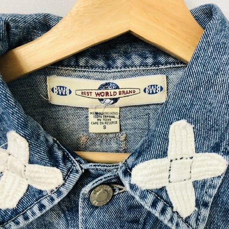 90s Parches denim jacket【01120】