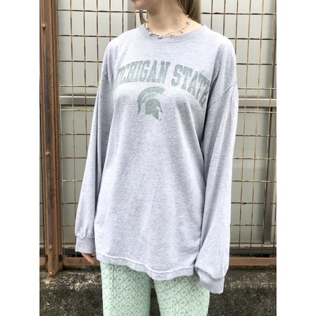 Vintage MICHIGAN STATE long sleeve tee【01470】