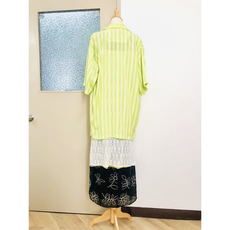 Lightgreen half sleeve shirt【00722】